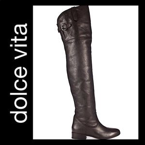 Dolce Vita Black Over The Knee Thigh Boot Size 6